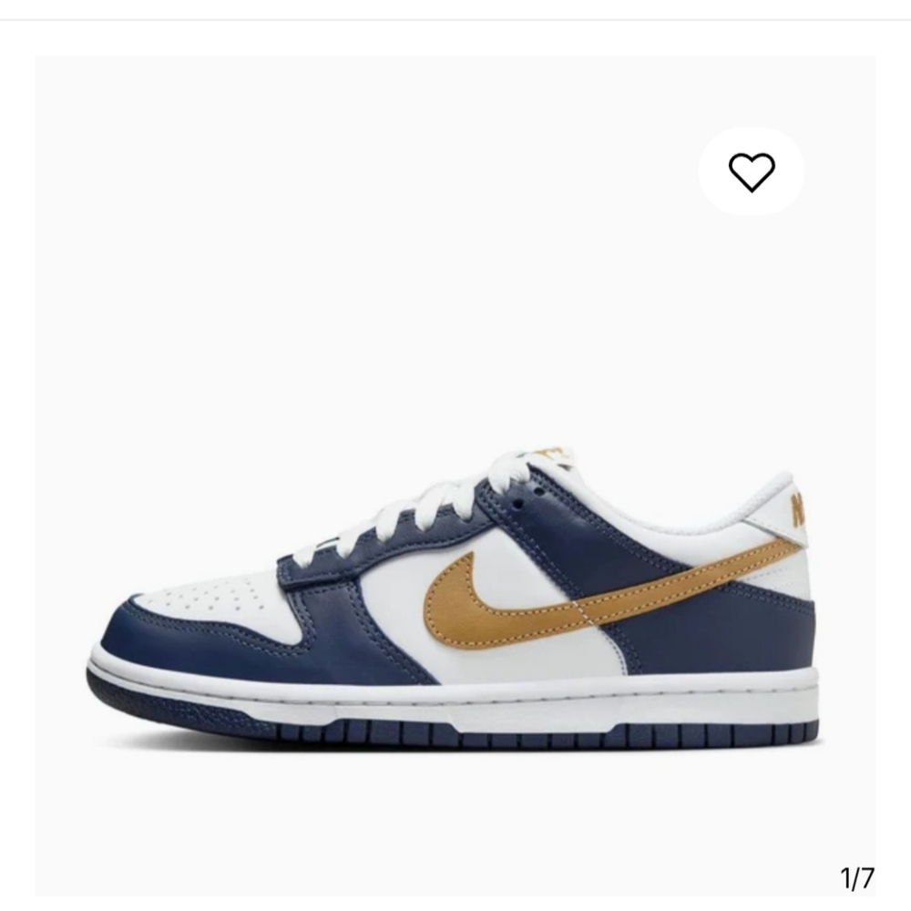 (GS) Nike Dunk Low 'Midnight Navy Wheat'